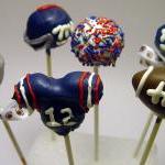 One Dozen (12) Football Themed Cake Pops