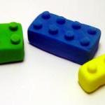 Fondant Lego Inspired Cake/cupcake Toppers (18..