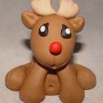 Fondant Reindeer Or Santa Claus Cake Topper (4..