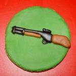 12 Fondant Hunting Themed Cupcake Toppers- Fall..