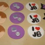 12 Fondant Justin Beiber Themed Cupcake Toppers
