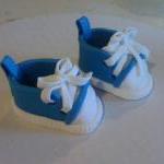 Fondant Baby Shoes Cake Topper