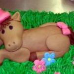 Fondant Horse Cake Topper Set