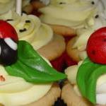 12 Fondant Ladybug Cupcake Toppers