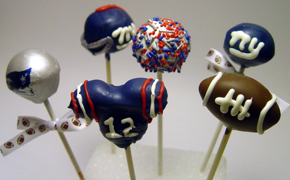 One Dozen (12) Football Themed Cake Pops