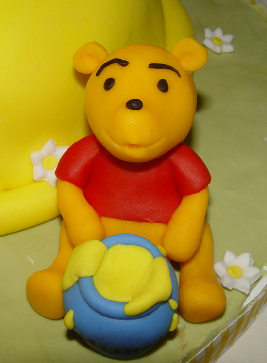 One "winnie The Pooh Inspired" Cake Topper