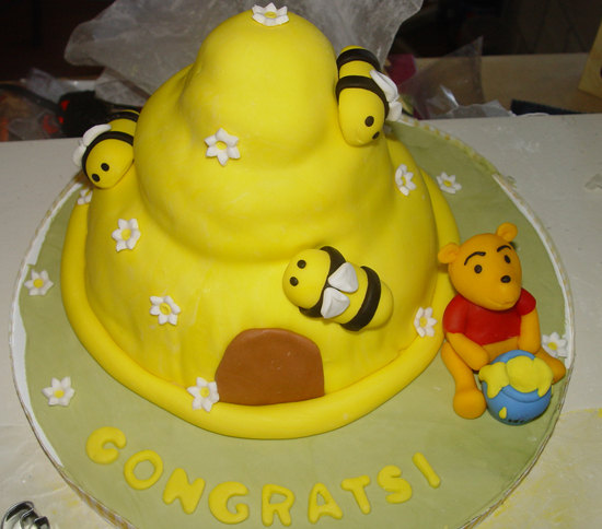 Winnie the Pooh Baby Shower Cake - Around the World in 80 Cakes