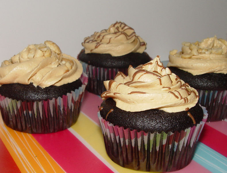 Chocolate Cupcakes With P.b. Frosting Diy Mix (makes One Dozen) On Luulla