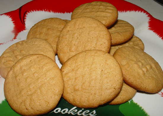 Two Dozen Homemade Peanut Butter Cookies