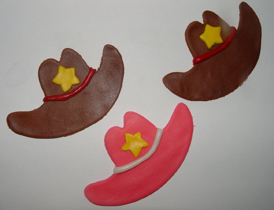 12 Fondant Cowboy/cowgirl Hat Cupcake Toppers- Fall Save Up To 35% Off Your Order (see Shop Front For Details)