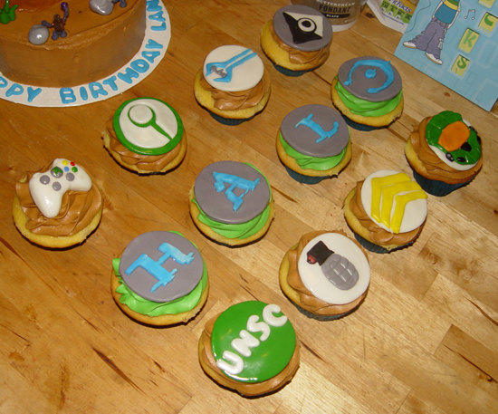 12 Fondant "halo Inspired" Cupcake Toppers