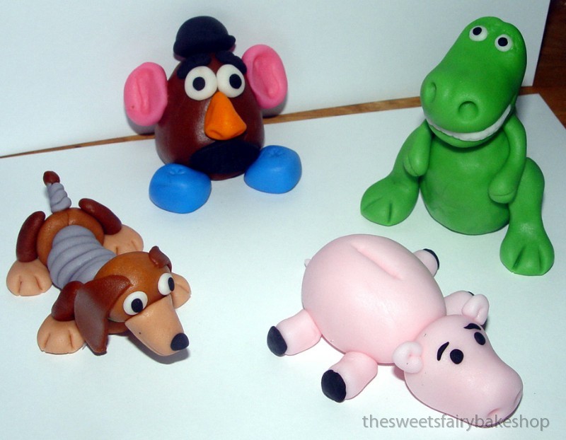 Fondant Toy Story Inspired Cake Toppers (set Of 4)