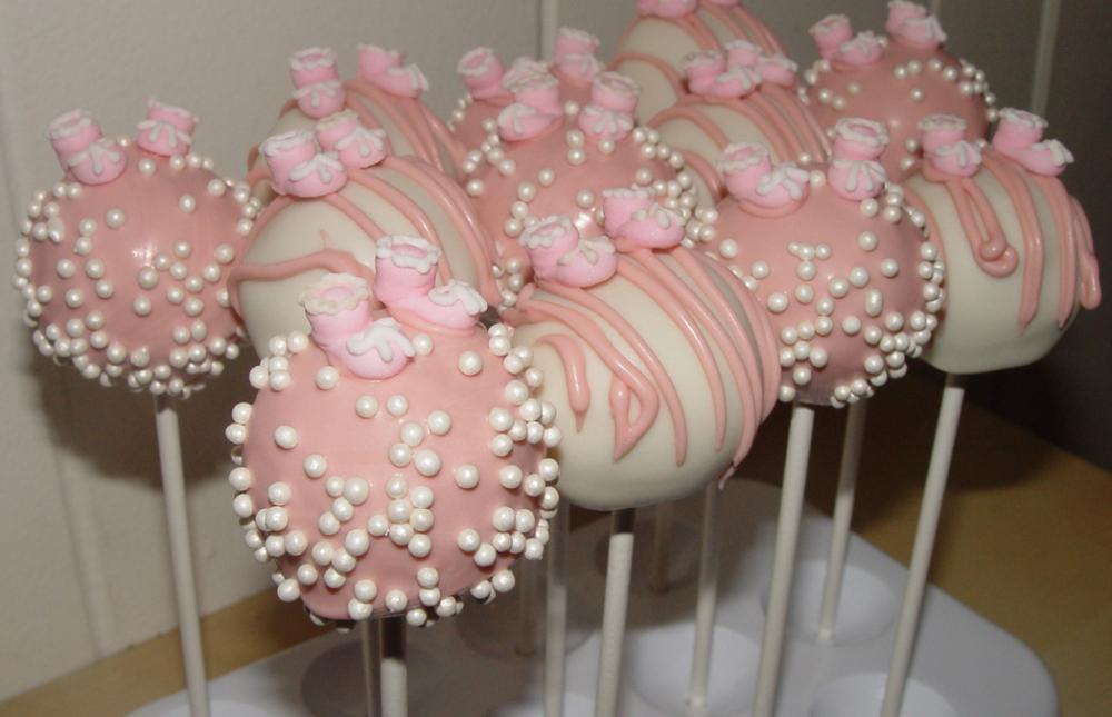 One Dozen Baby Shower Themed Cake Pops- As Featured In Tori Spelling's Blog "lilsugar's 20 Most Adorable Baby